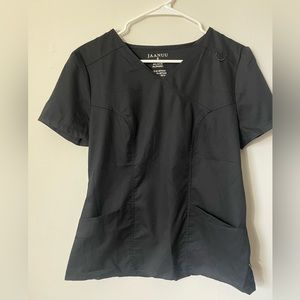 JAANUU scrub top- Black. Size small